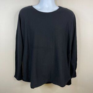 Michael Kors Womens Pullover Sweater NWT Size XL Black Long Sleeve Cozy Casual